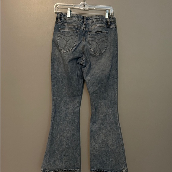 ROLLA'S Free People Classic Blue Flare Jeans - Picture 6 of 8